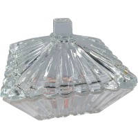 Γυάλινη φοντανιέρα με καπάκι 10x12cm