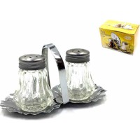 Homestyle Αλατοπιπεροθήκη Mini σε Βάση Inox 2τμχ 7356016