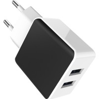 Treqa Φορτιστής Χωρίς Καλώδιο με 2 Θύρες USB-A Μαύρος (CH-605)