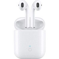 i15 Earbud Bluetooth Handsfree Ακουστικά με Θήκη Φόρτισης Λευκά