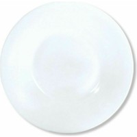 Πιάτο Βαθύ Γυάλινο Λευκό με Διάμετρο 21.5cm 00204014
