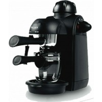 Silver CM6601 Μηχανή Espresso 800W Πίεσης 3.5bar Μαύρη
