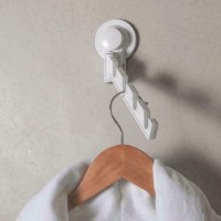 Κρεμάστρα Τοίχου Bathlux 30120 Πλαστική 4 Θέσεων 87001TFF35WH 19.9x6.2x17.2cm