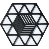 Lalos Motivo 4443 Σουπλά Πλαστικό Μαύρο 16x16cm