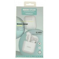 Treqa BT-200Pro Earbud Bluetooth Handsfree Ακουστικά με Θήκη Φόρτισης Λευκά