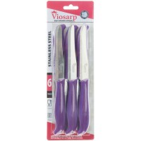 Viosarp DT1231 Σετ Μαχαίρια από Ανοξείδωτο Ατσάλι Μωβ Νο22695 6τμχ
