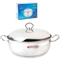 Homestyle Βαθιά Ανοξείδωτη Κατσαρόλα 2lt / 18cm 024189