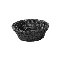 GTSA Καλάθι Ψωμιού Ψάθινο σε Μαύρο Χρώμα 20x20x8cm 76-1013
