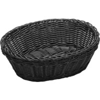 GTSA Καλάθι Ψωμιού Ψάθινο σε Μαύρο Χρώμα 25x20x8cm 76-2023