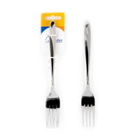 Homestyle Σετ Πιρούνια Φαγητού Μεταλλικά Ασημί 20cm 8228 3τμχ
