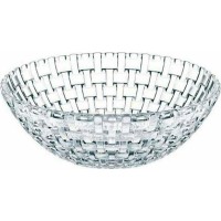 Homestyle Ψάθα Σαλατιέρα Γυάλινη Διάφανη 18x18cm 370227-36/6