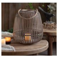 Lalos Elisabeth Φαναράκι Bamboo Επιτραπέζιο Καφέ 34x34x40εκ. 5844