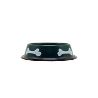 Nunbell Pet Nunbell Bone Ανοξείδωτο Μπολ Φαγητού για Σκύλο σε Πράσινο χρώμα 18cm