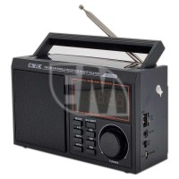 CMiK MK-2101S Φορητό Ραδιόφωνο Ηλιακό με Bluetooth και USB Μαύρο