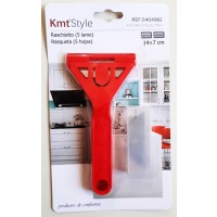 KMT Style Ξύστρα για Κεραμικές Εστίες με 5 Λάμες 7x14εκ Κόκκινη