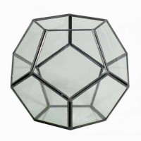 ΓΥΑΛΙΝΟ ΔΙΑΚΟΣΜΗΤΙΚΟ ΤΕΤΡΑΓΩΝΟ ΜΑΥΡΟ 17cm x 16cm
