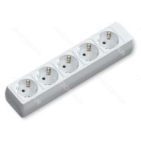 Aigostar Πολύπριζο 5 Θέσεων με Καλώδιο 5m Λευκό 00287
