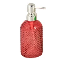 Ντισπένσερ γυάλινο colori 20x8cm χρωμα red