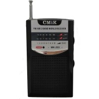 CMiK MK-203 Φορητό Ραδιόφωνο Μπαταρίας Ασημί