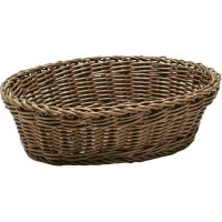 GTSA 76-2021 Καλάθι Ψωμιού Ψάθινο σε Καφέ Χρώμα 25x20cm