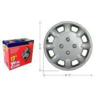 Tpster Σετ Τάσια Αυτοκινήτου 4τμχ 13" Γκρι/Ασημί 30343
