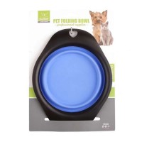 Nunbell Pet Nunbell Πλαστικό Μπολ Νερού για Σκύλο Πτυσσόμενο σε Μπλε χρώμα 300ml
