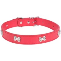 Nobleza Κολάρο Σκύλου Δερμάτινο σε Ροζ χρώμα Medium 20mm x 34 - 43cm 8719138017966