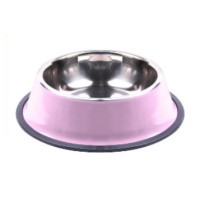 Nunbell Pet Ανοξείδωτο Μπολ Φαγητού για Σκύλο σε Ροζ χρώμα 30cm 33942