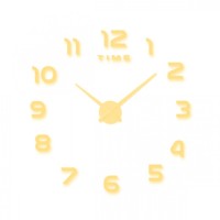 Ρολόι Τοίχου Αυτοκόλλητο Χρυσό 90cm 32320-GOLD