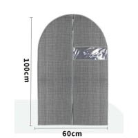 Tpster Θήκη Αποθήκευσης Ρούχων σε Γκρι Χρώμα 60x100cm 29456