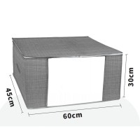 Tpster Θήκη Αποθήκευσης Ρούχων σε Γκρι Χρώμα 60x45x30cm 29460