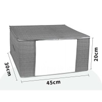 Tpster Θήκη Αποθήκευσης Ρούχων σε Γκρι Χρώμα 45x30x20cm 29458