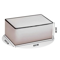 Tpster Θήκη Αποθήκευσης Ρούχων σε Λευκό Χρώμα 80x60x25cm 31008