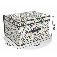 Tpster Υφασμάτινο Κουτί Αποθήκευσης με Καπάκι 60x40x30cm 31070