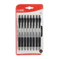 Tpster Στυλό Ballpoint 0.7mm με Μαύρο Μελάνι 8τμχ 25909