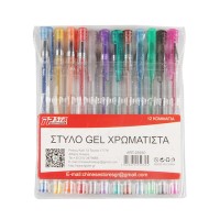 Tpster Στυλό Ballpoint με Πολύχρωμο Μελάνι 12τμχ 25930