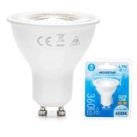 Aigostar Λάμπα LED 4,9W για Ντουί GU10 και Σχήμα MR16 Ψυχρό Λευκό 360lm -91754