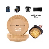 Aj Αντικολλητικό Χαρτί για Air Fryer 16x16cm 50τμχ WP-139RND5016