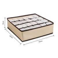 Tpster Υφασμάτινο Organizer Συρταριών Ρούχων σε Μπεζ Χρώμα 30x30x10cm 34376
