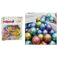 Μπαλόνια Party Latex  Μεταλιζέ Πολύχρωμα 10εκ. 50τμχ - 23073