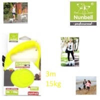 Nunbell Pet Πτυσσόμενο Λουρί/Οδηγός Σκύλου Ιμάντας σε Κίτρινο Χρώμα 3m έως 15kg 83001PRL78YL