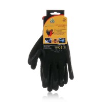 Tpster Γάντια Εργασίας Latex Μαύρα 27652 27654