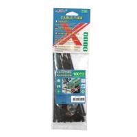 Tpster Δεματικά Καλωδίων 100x3.6mm Μαύρο 100τμχ 32551