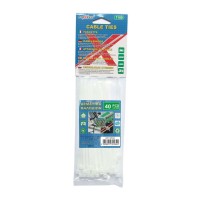 Tpster Δεματικά Καλωδίων 150x3.6mm Λευκό 40τμχ 32534