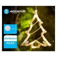 Aigostar Χριστουγεννιάτικο Πλαστικό Φωτιζόμενο Διακοσμητικό Δέντρο Μπαταρίας 20x16x1εκ.