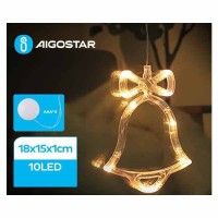 Aigostar Χριστουγεννιάτικο Πλαστικό Φωτιζόμενο Διακοσμητικό Καμπάνα Μπαταρίας 18x15x1εκ.