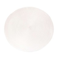 Tpster Σουπλά Στρογγυλό Πλαστικό Λευκό 38cm 28362