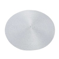 Tpster Σουπλά Στρογγυλό Πλαστικό Γκρι 38cm 28363