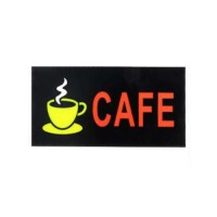 Πινακίδα Cafe Επιγραφή LED Μονής Όψης 43x23cm SDS-23769