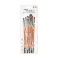 Tpster Σετ Πινέλα Ζωγραφικής 6τμχ 34226